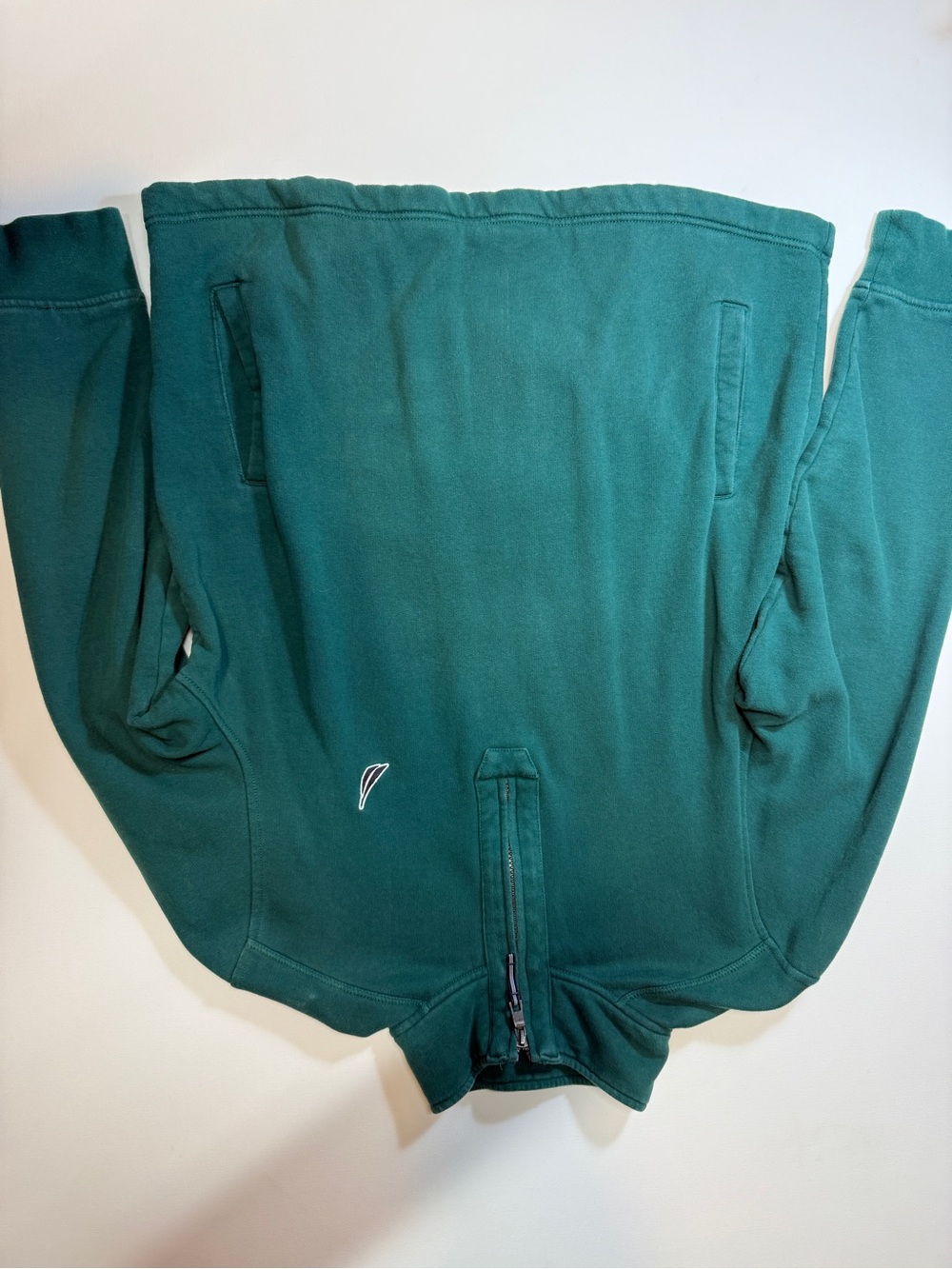 Nautica Teal Green Quarter-Zip Fleece Pullover